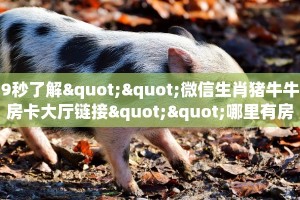 9秒了解""微信生肖猪牛牛房卡大厅链接""哪里有房卡!怎么充值