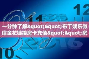 一分钟了解""布丁娱乐微信金花链接房卡充值""房卡充值购买”详细