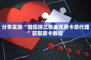 分享实测“微信拼三张金花房卡总代理”获取房卡教程 