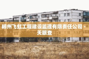 郴州飞虹工程建设监理有限责任公司 - 天眼查