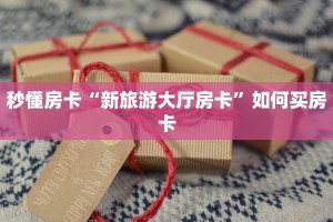 秒懂房卡“新旅游大厅房卡”如何买房卡