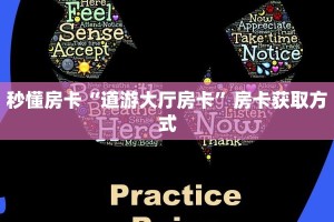 秒懂房卡“道游大厅房卡”房卡获取方式