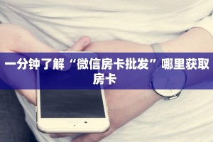 一分钟了解“微信房卡批发”哪里获取房卡 