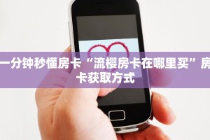 一分钟秒懂房卡“流樱房卡在哪里买”房卡获取方式