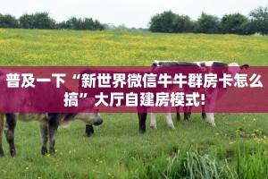 普及一下“新世界微信牛牛群房卡怎么搞”大厅自建房模式!