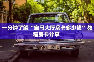一分钟了解“宝马大厅房卡多少钱”教程房卡分享 