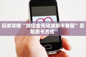 玩家攻略“微信金花链接房卡客服”获取房卡方式 