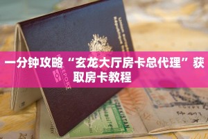 一分钟攻略“玄龙大厅房卡总代理”获取房卡教程 
