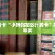 秒懂房卡“小拇指怎么开房卡”房卡去哪买