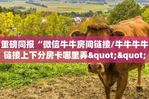重磅同报“微信牛牛房间链接/牛牛牛牛链接上下分房卡哪里弄""购买