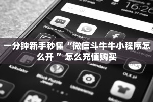 一分钟新手秒懂“微信斗牛牛小程序怎么开 ”怎么充值购买