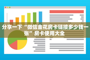 分享一下“微信金花房卡链接多少钱一张”房卡使用大全 