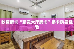 秒懂房卡“精灵大厅房卡”房卡购买经验