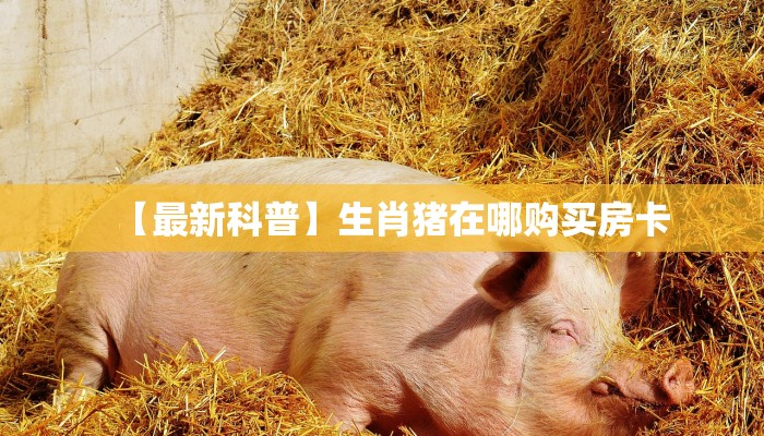 【最新科普】生肖猪在哪购买房卡