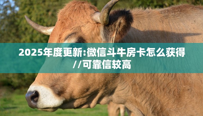 2025年度更新:微信斗牛房卡怎么获得//可靠信较高