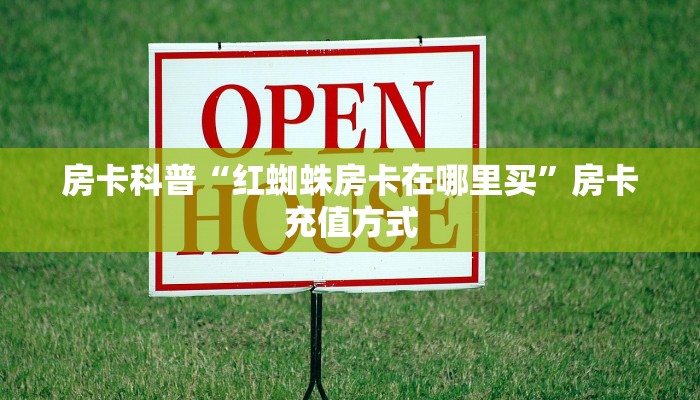 房卡科普“红蜘蛛房卡在哪里买”房卡充值方式