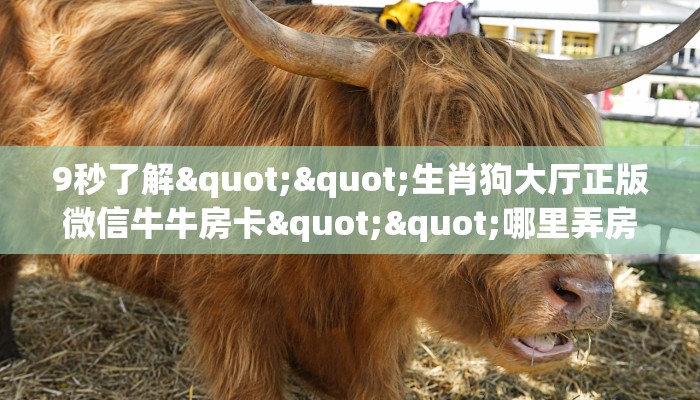 9秒了解""生肖狗大厅正版微信牛牛房卡""哪里弄房卡怎么充值才优惠