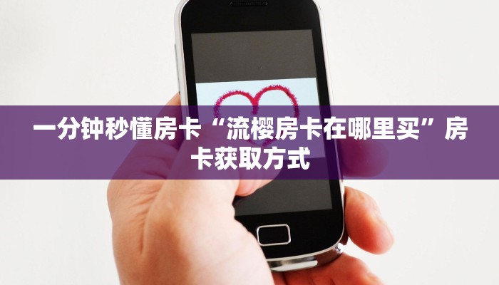 一分钟秒懂房卡“流樱房卡在哪里买”房卡获取方式