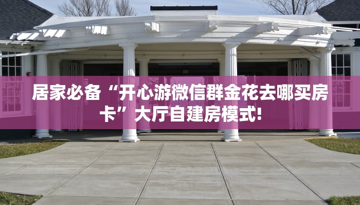 居家必备“开心游微信群金花去哪买房卡”大厅自建房模式!