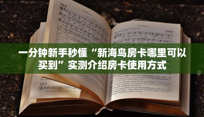 一分钟新手秒懂“新海鸟房卡哪里可以买到”实测介绍房卡使用方式