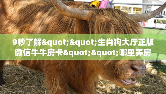 9秒了解""生肖狗大厅正版微信牛牛房卡""哪里弄房卡怎么充值才优惠