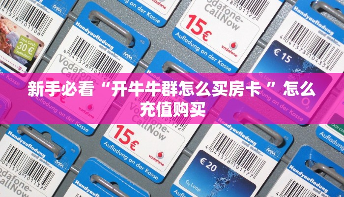 新手必看“开牛牛群怎么买房卡 ”怎么充值购买