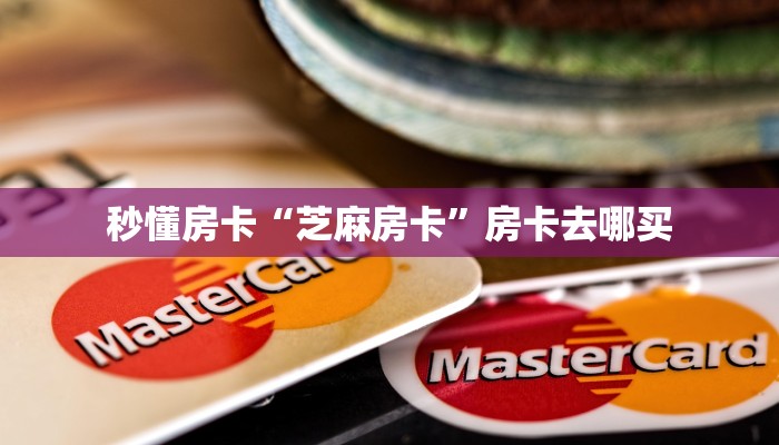 秒懂房卡“芝麻房卡”房卡去哪买