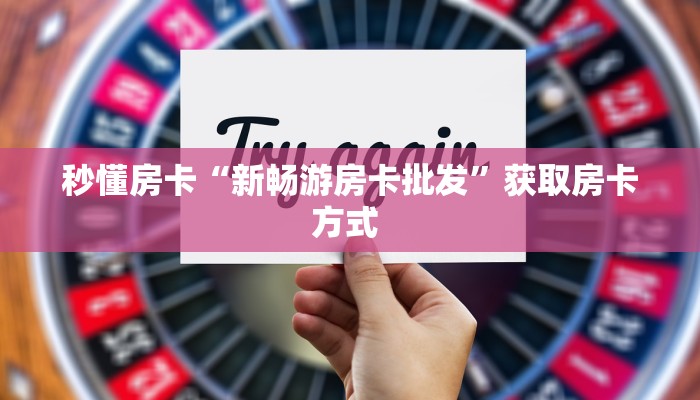 秒懂房卡“新畅游房卡批发”获取房卡方式 