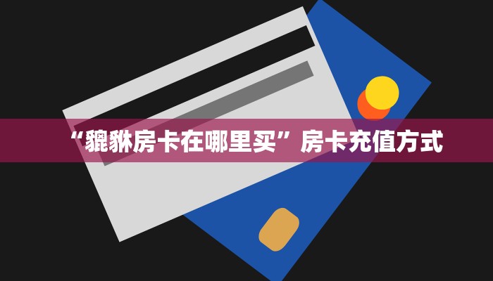 “貔貅房卡在哪里买”房卡充值方式
