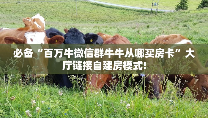 必备“百万牛微信群牛牛从哪买房卡”大厅链接自建房模式!