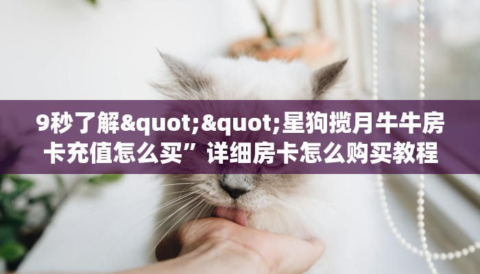9秒了解""星狗揽月牛牛房卡充值怎么买”详细房卡怎么购买教程