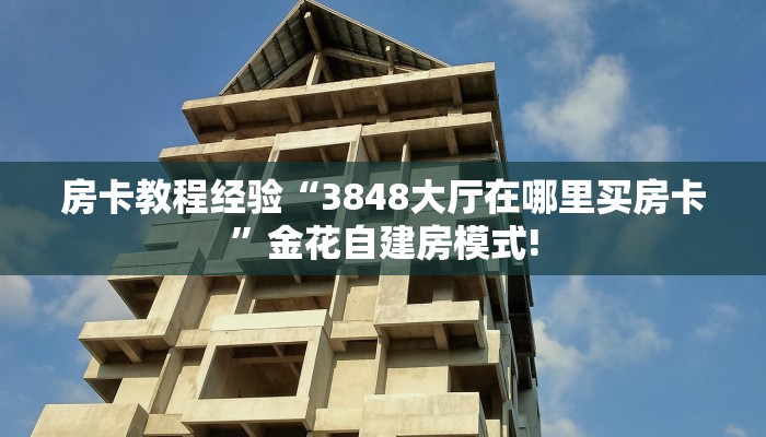 房卡教程经验“3848大厅在哪里买房卡”金花自建房模式!