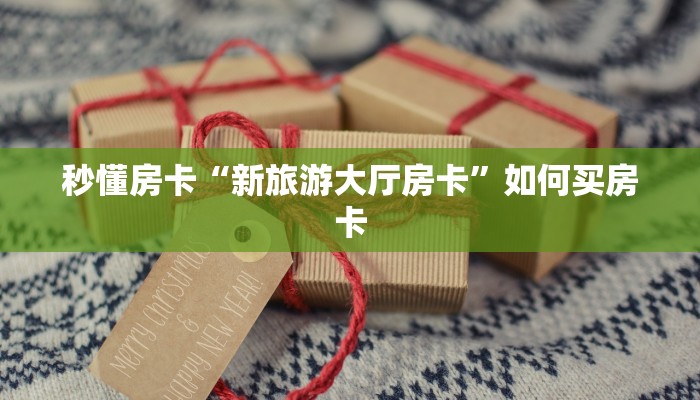 秒懂房卡“新旅游大厅房卡”如何买房卡