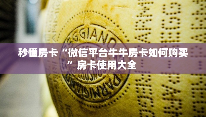 秒懂房卡“微信平台牛牛房卡如何购买”房卡使用大全 