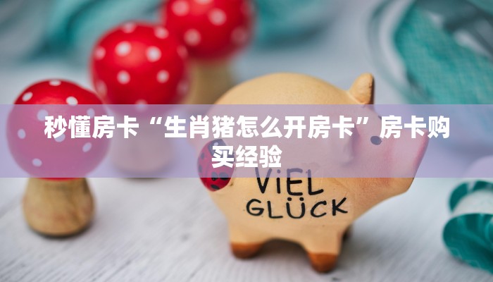 秒懂房卡“生肖猪怎么开房卡”房卡购买经验
