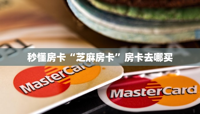 秒懂房卡“芝麻房卡”房卡去哪买
